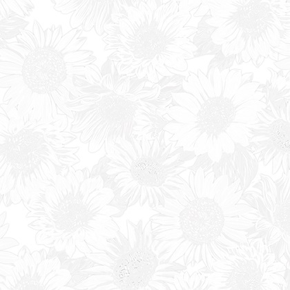 Benartex Kanvas - 108' Sunflower Whispers - White