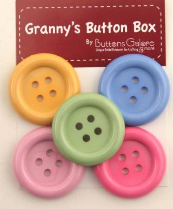 Buttons - Buttons Galore - Granny's Chunky Buttons - Botanical