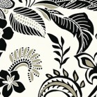 Clothworks - Elcott Park - Floral & Leaf Design, Off White