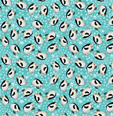 Clothworks - Snowville - Penguins, Aqua