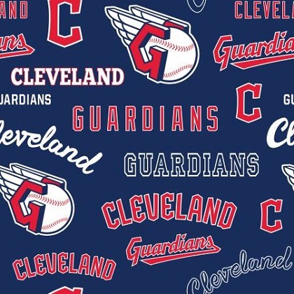 Fabric Traditions - MLB - Cleveland Guardians, Red/Navy