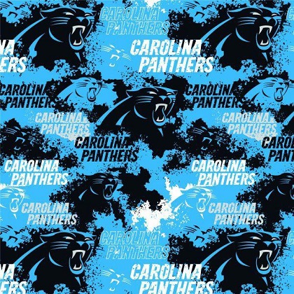 Fabric Traditions - NFL - 44' Carolina Panthers, Blue