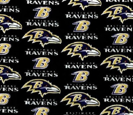 Fabric Traditions - NFL - Baltimore Ravens, Black