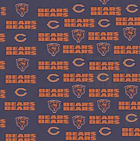 Fabric Traditions - NFL - Chicago Bears, Navy