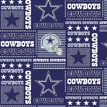 Fabric Traditions - NFL - Dallas Cowboys - Patchwork, Navy