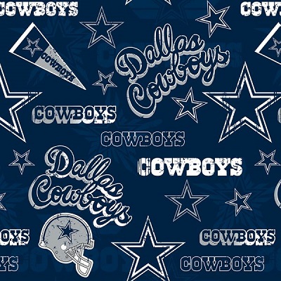 Fabric Traditions - NFL - Dallas Cowboys - Retro, Navy