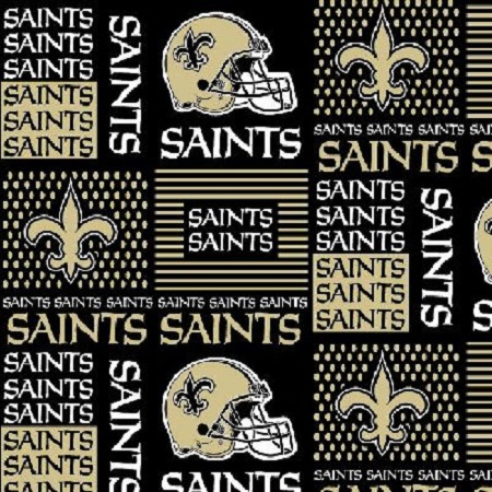 Fabric Traditions - NFL - New Orleans Saints, Black/Gold
