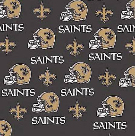 Fabric Traditions - NFL - New Orleans Saints, Black