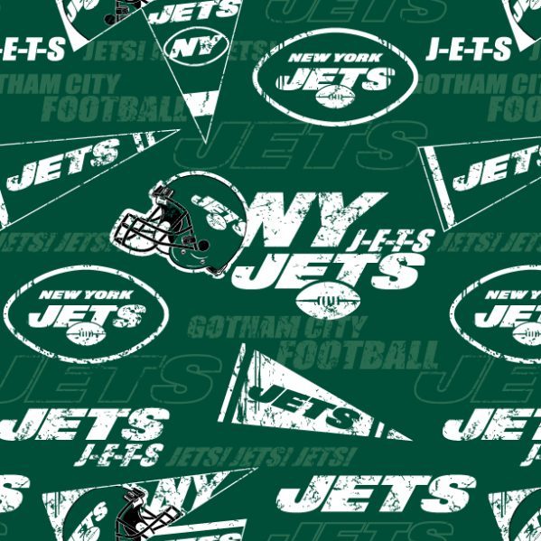 Fabric Traditions - NFL - New York Jets - Retro, Green