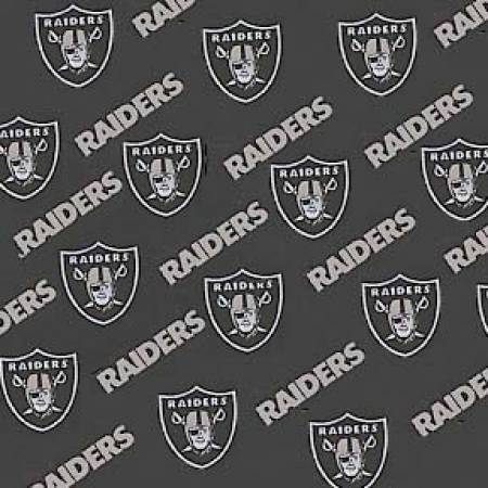 Fabric Traditions - NFL - Oakland Raiders, Black