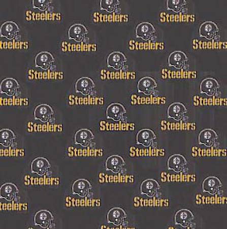 Fabric Traditions - NFL - Pittsburgh Steelers, Black