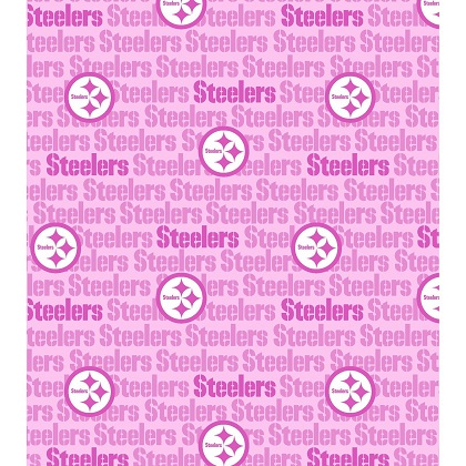 Fabric Traditions - NFL - Pittsburgh Steelers, Pink