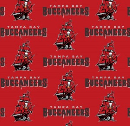 Fabric Traditions - NFL - Tampa Bay Buccaneers, Red