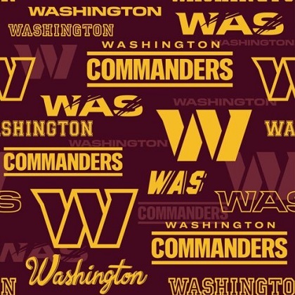 Fabric Traditions - NFL - Washington Commanders, Red/Gold