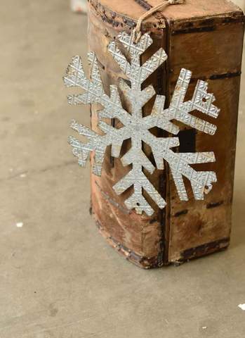 Large Snowflake - Metal Snowflake Ornament, 17