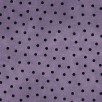 Maywood Studio - Woolies Flannel - Black Polka Dots, Purple