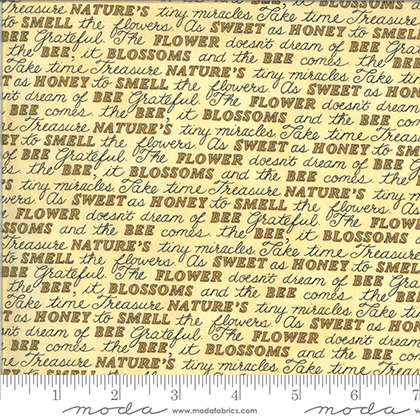 Moda - Bee Grateful - Sweet Words, Honey Yellow