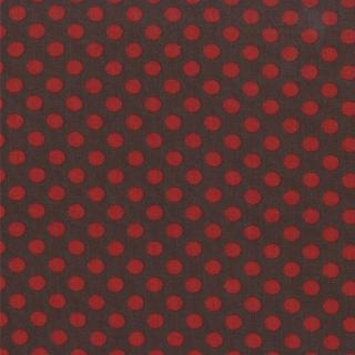 Moda - Collections Love - Polka Dots, Brown/Red