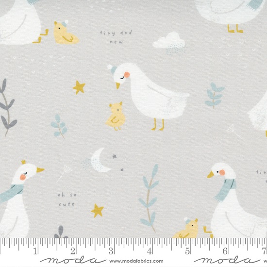 Moda - Little Ducklings - Nursery Ducks, Warm Gray