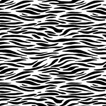 Studio E - I’m Buggin’ Out - Zebra Skin, Black/White