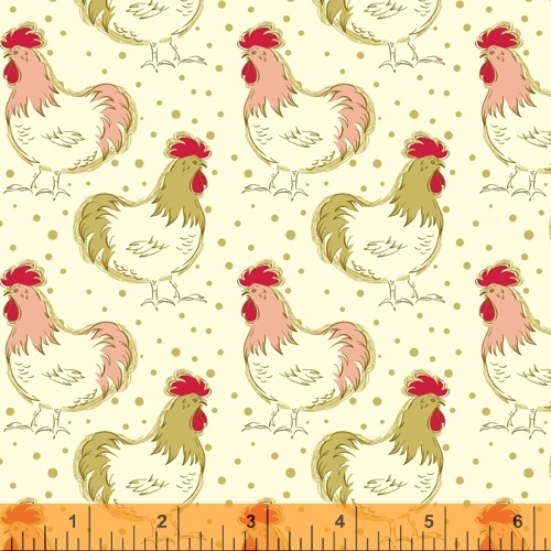 Windham - Homestead Life - Chicken Fancy, Ecru/Multi