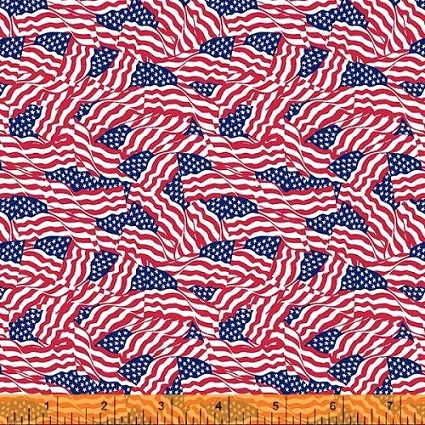 Windham Fabrics - Americana - Our Flag, Red