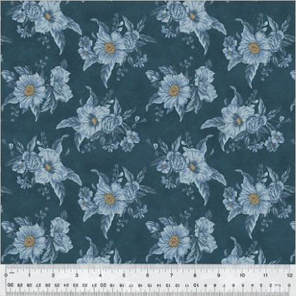 Windham Fabrics - Oxford - Boutonniere, Blue