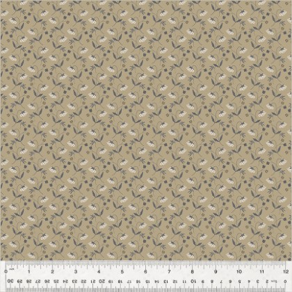 Windham Fabrics - Oxford - Flower Drops, Taupe
