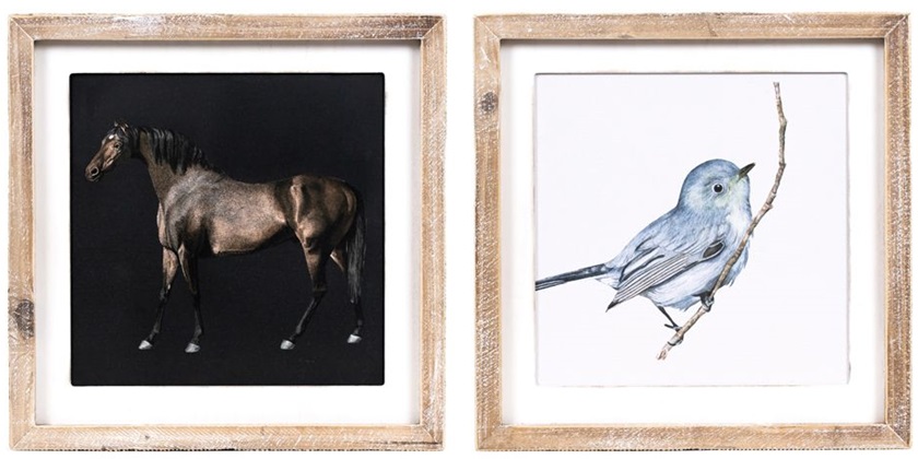 Wood Frame - Horse/Bird (Reversible)