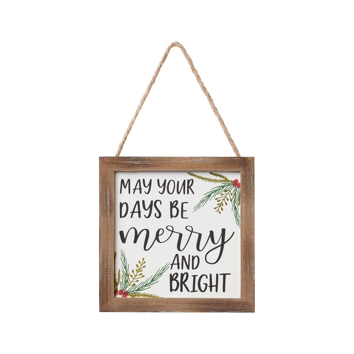 Wood Framed Ornament - May Your Days Be..