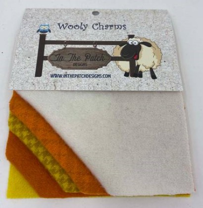 Wooly Charms - Candy Corn - 5' Squares