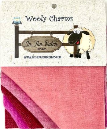 Wooly Charms - Pinks - 5' Squares
