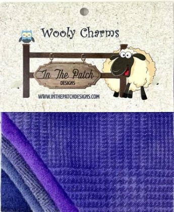 Wooly Charms - Purples - 5' Squares
