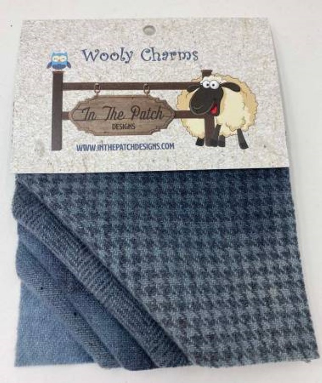 Wooly Charms - Rain - 5' Squares