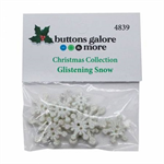 Buttons - Buttons Galore - Glistening Snow, White