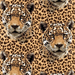 Studio E - On The Wild Side - Leopard Faces in Skins, Multi