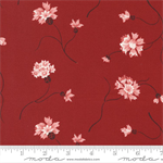 Moda - Red White Gatherings - Large Floral, Crimson
