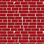 Studio E - Under Construction - Brick Wall, Red