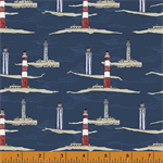 Windham Fabrics - Sea & Shore - Lighthouses, Navy