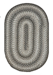 Braided Rug - Graphite (Ultra Dorable), 4' X 6^ (Oval)