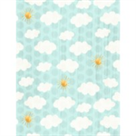 Wilmington Prints - On The Road Again - Sky, Teal