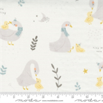 Moda - Little Ducklings - 60^ Nursery Ducks Gauze, White