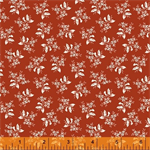 Windham - Scarlett - Floral Cluster, Cream/Red