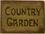 Primitive Sign - Country Garden