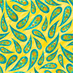 Blank Quilting - Color Burst - Paisley, Yellow