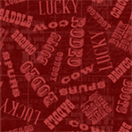 Wilmington Prints - Ironwood Ranch - Words All Over, Red