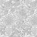 Blank Quilting - 108^ Eufloria - Floral Allover, Gray