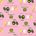 Springs Creative - John Deere - Duck & Tractor, Pink
