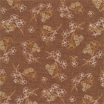 Fabri-Quilt - Topaz - Etched Floral, Brown