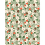 Wilmington Prints - Fall Frolic - Berries And Leaves, Green